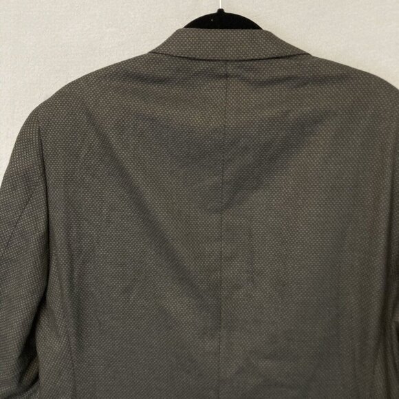 Calvin Klein Suit Jacket Mens Size 42 L Brown Stretch Tweed Blazer 42L EUC - Picture 13 of 16